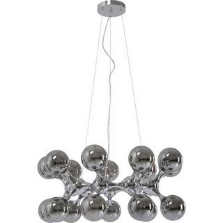 KARE Design Lampe à suspension Atomic Balls argent rond 74  