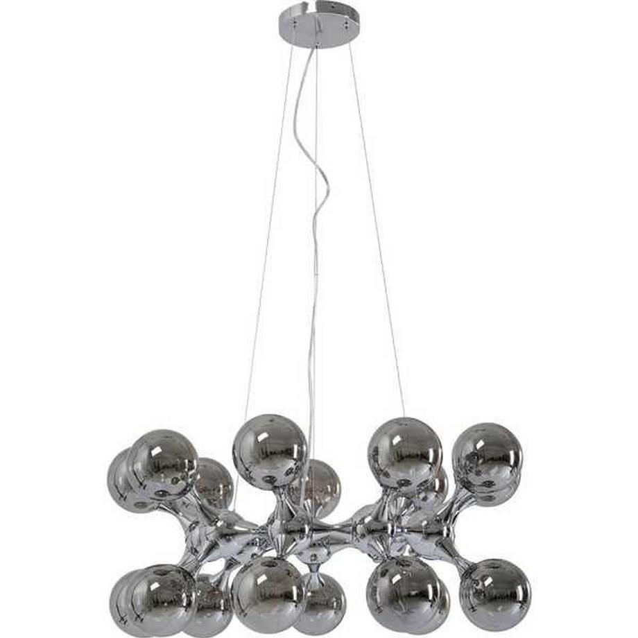 KARE Design Lampe à suspension Atomic Balls argent rond 74  