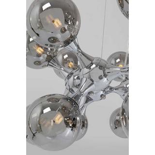 KARE Design Hängeleuchte Atomic Balls silber rund 74  