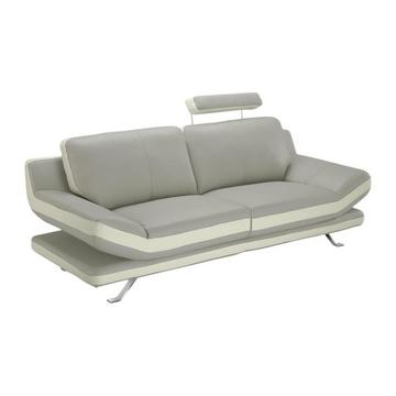 Ledersofa 3Sitzer LATIKA Elfenbein