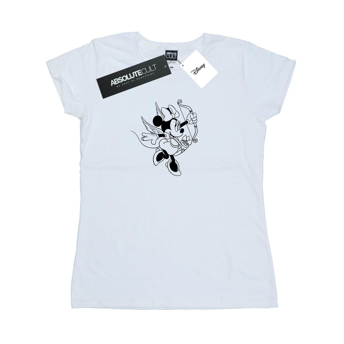 Image of Minnie Mouse Love Cherub Tshirt Damen Weiss M