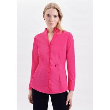 Blouse col Calice Uni Manche longue Col