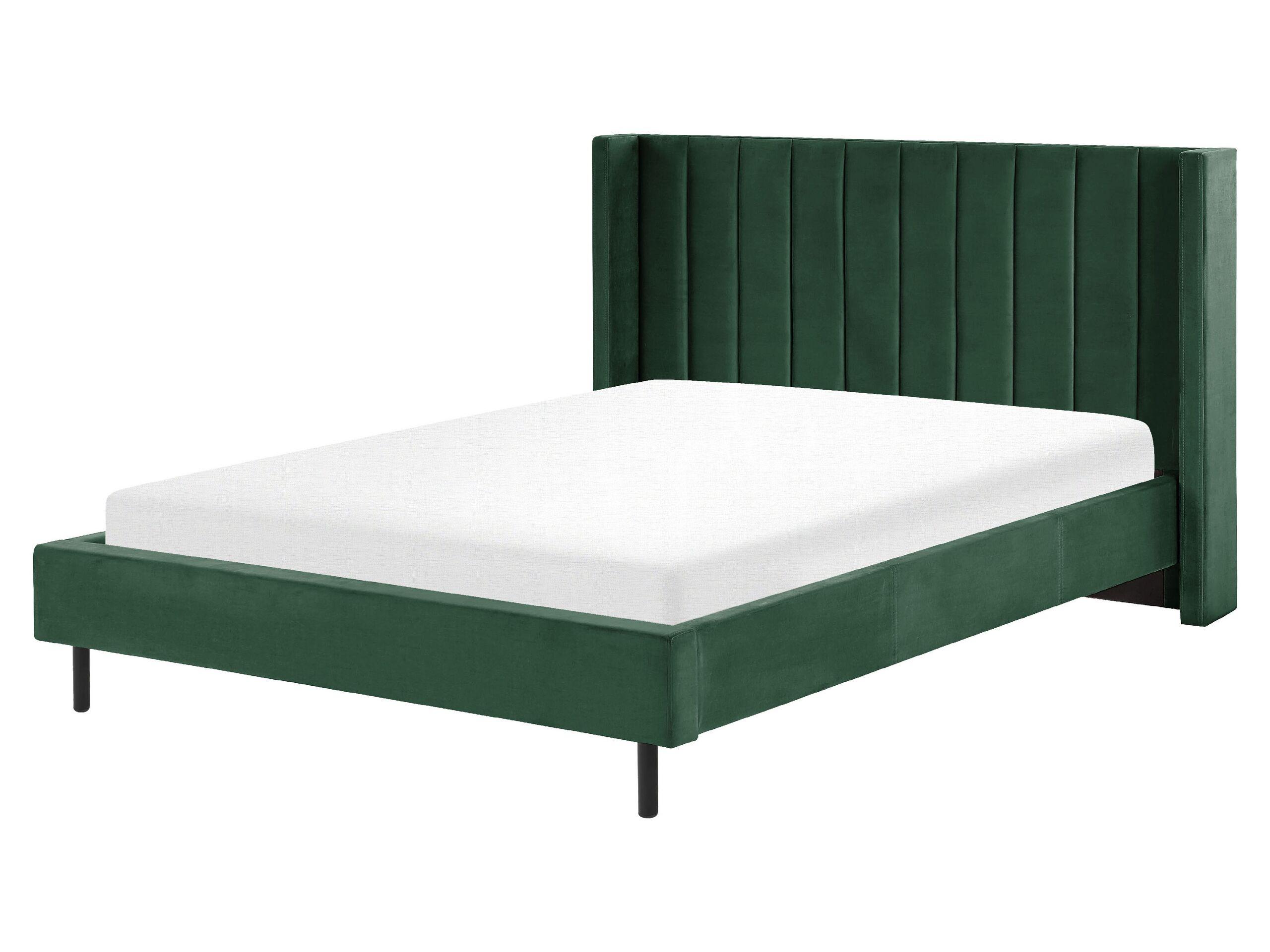 Beliani Bett mit Lattenrost aus Samtstoff Modern VILLETTE  