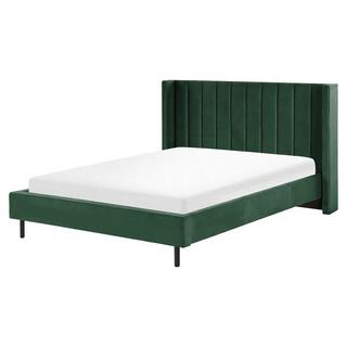 Beliani Bett mit Lattenrost aus Samtstoff Modern VILLETTE  