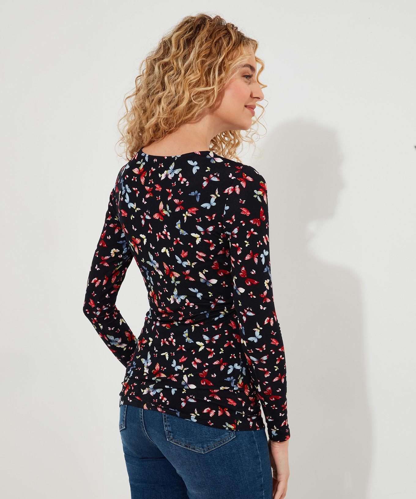 Joe Browns  Twist-Front-Top mit Schmetterlingsdruck 