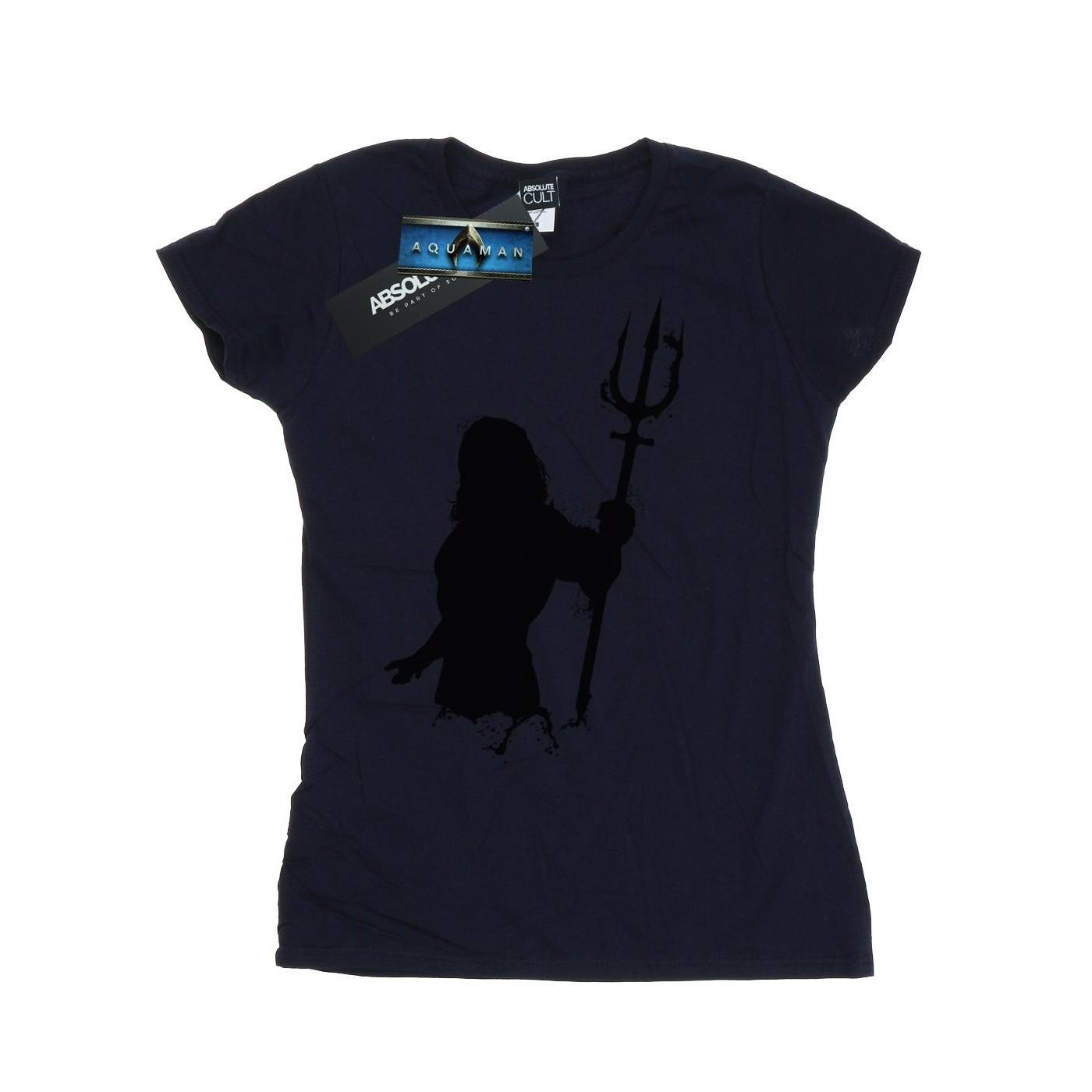 Image of Aquaman Mono Silhouette Tshirt Damen Marine M