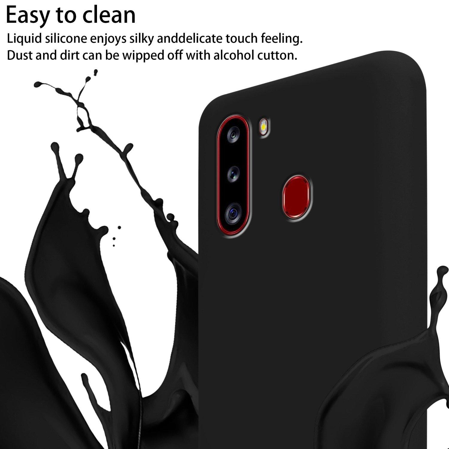 Cadorabo  Chaîne de téléphone portable compatible avec Samsung Galaxy A21 - Coque de protection en silicone avec cordelette réglable 