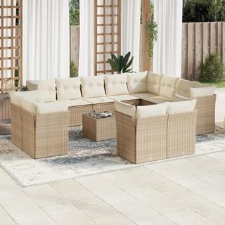 VidaXL set divano da giardino Polirattan  