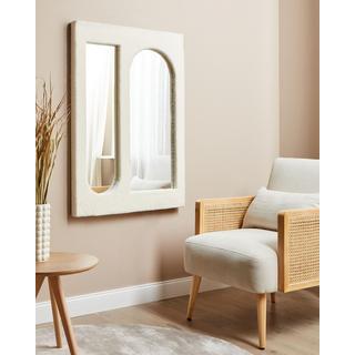 Beliani Miroir en Bouclé Moderne MARCIGNY  