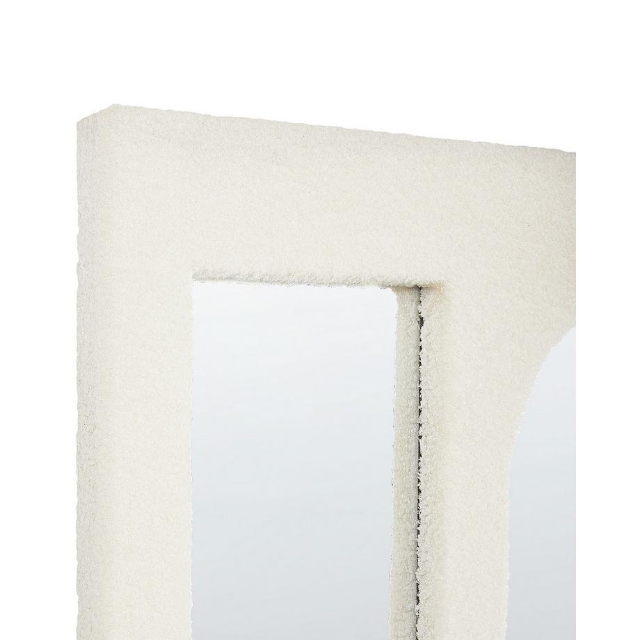 Beliani Wandspiegel aus Bouclé Retro MARCIGNY  