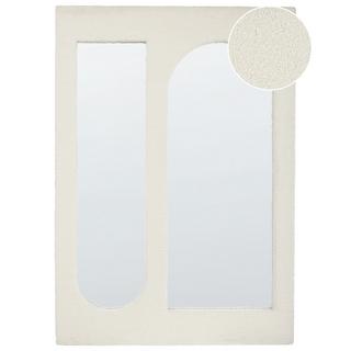 Beliani Miroir en Bouclé Moderne MARCIGNY  