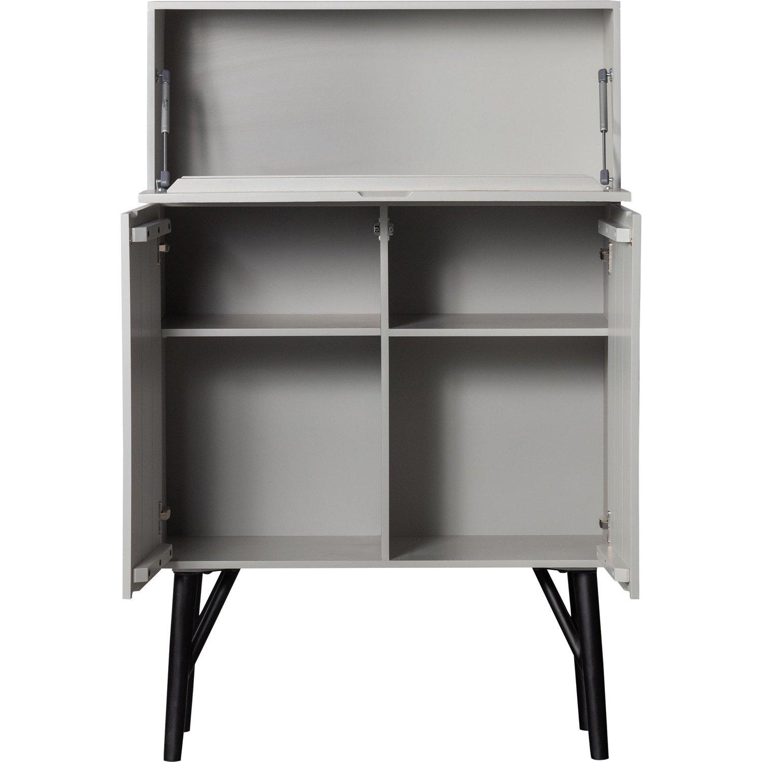 mutoni Mobile bar Mango intagliato nebbia 146x90  