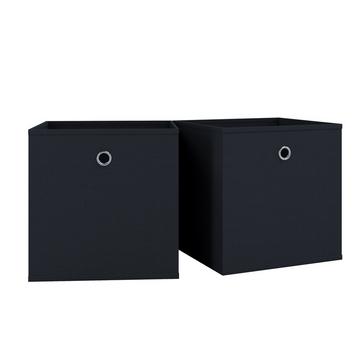 2er Set Faltbox | Klappbox Stoff Kiste | Faltschachtel | Maße Maße ca. H. 28 x B. 27 x T. 27 cm | Regalbox - Boxas