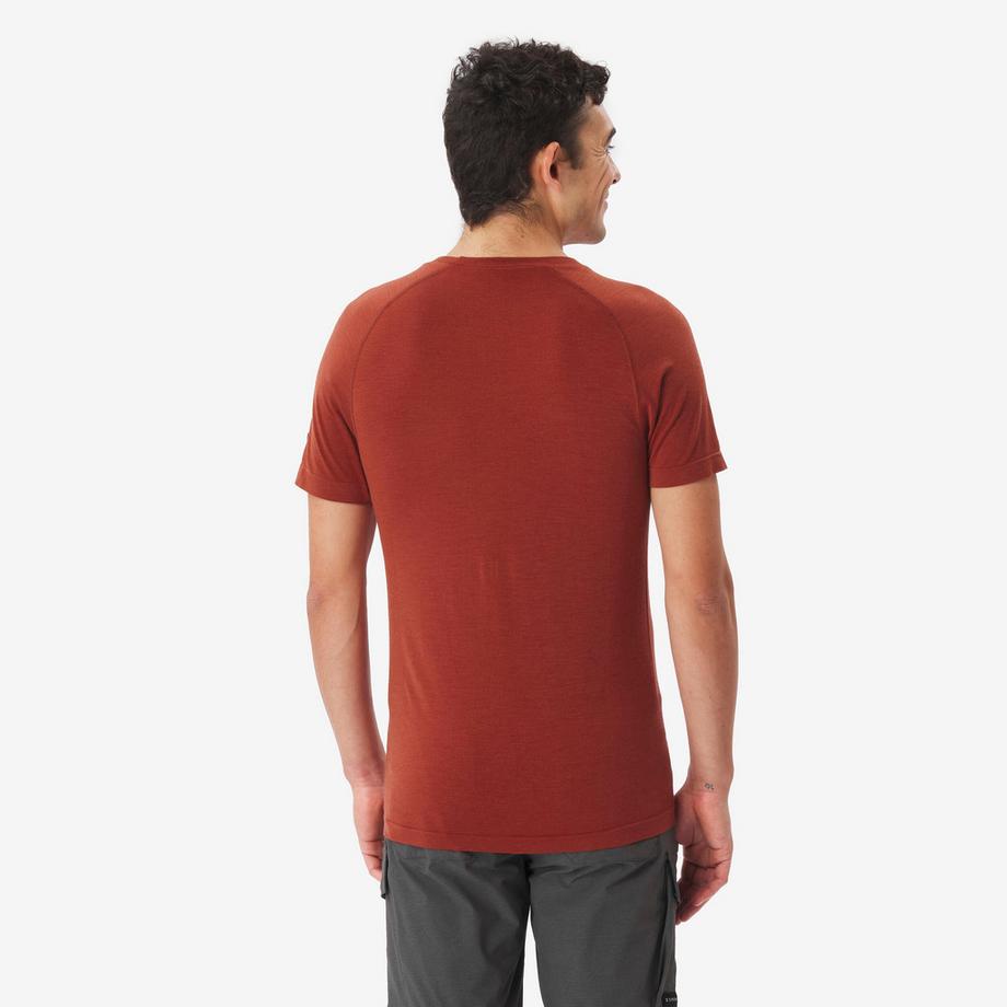 FORCLAZ  T-shirt de trekking en laine mérinos Seamless 