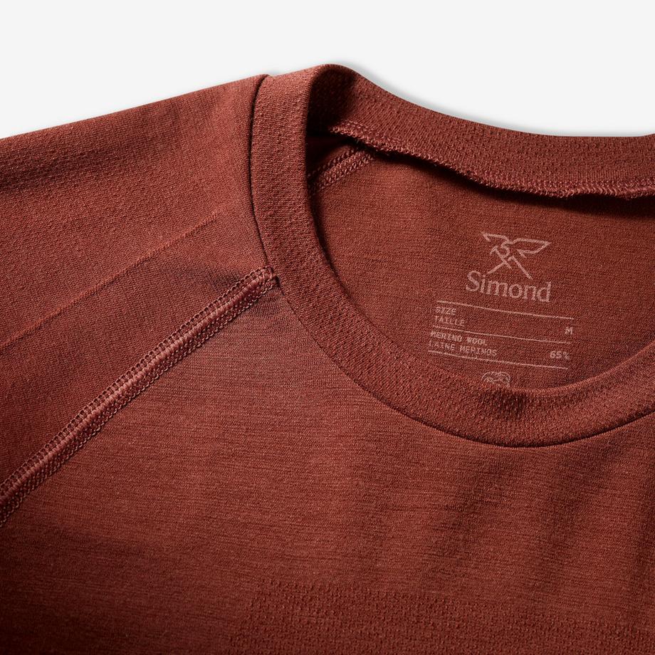 FORCLAZ  T-shirt de trekking en laine mérinos Seamless 