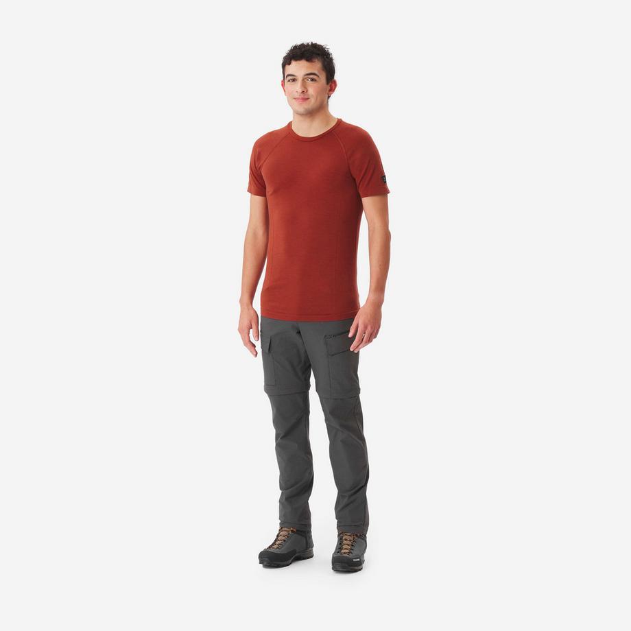 FORCLAZ  T-shirt de trekking en laine mérinos Seamless 