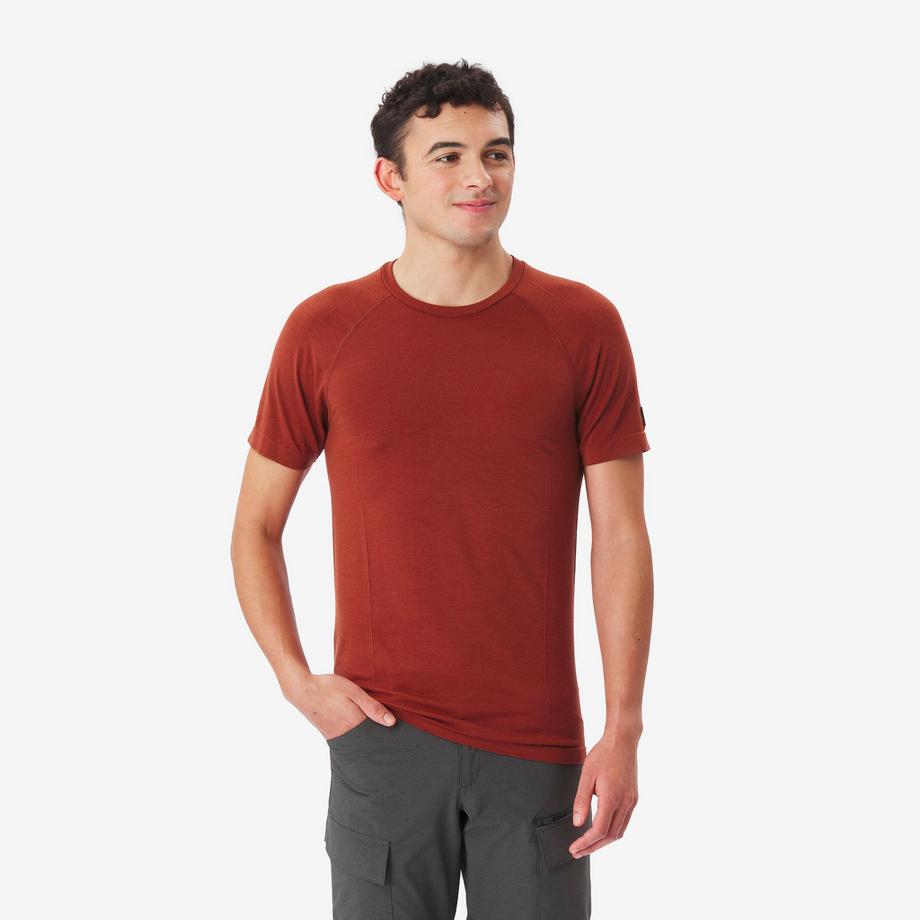 T-shirt de trekking en laine mérinos Seamless