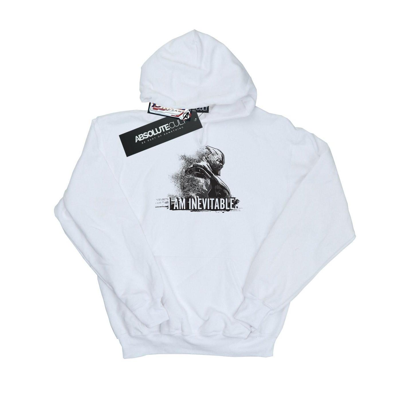 Image of Avengers Endgame I Am Inevitable Kapuzenpullover Damen Weiss L