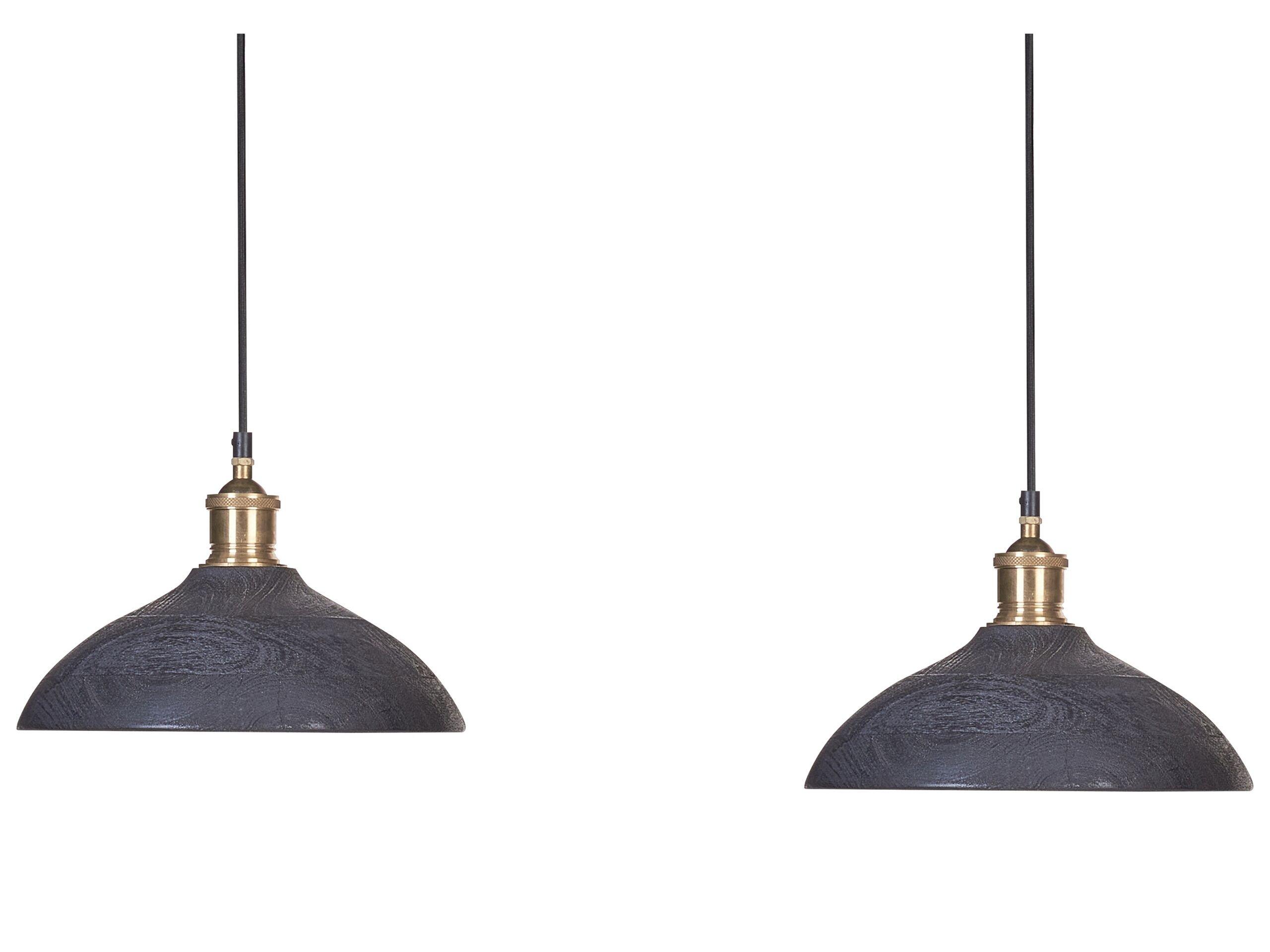 Beliani Lampe suspension en Manguier Boho CHEYYAR  