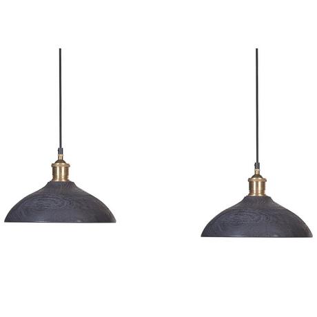 Beliani Lampe suspension en Manguier Boho CHEYYAR  