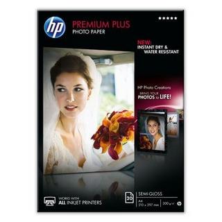 Hewlett-Packard HP Photo Paper Premium Plus A4 CR673A InkJet, seidenmatt 300g 20 Bl.  