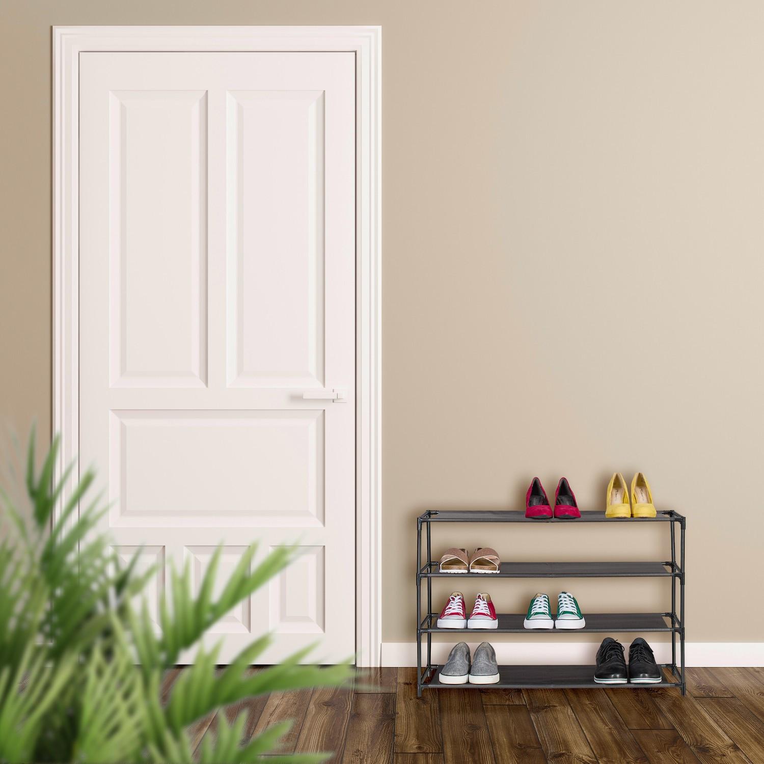 Northix Ripiano per scarpe con ripiani in tessuto  