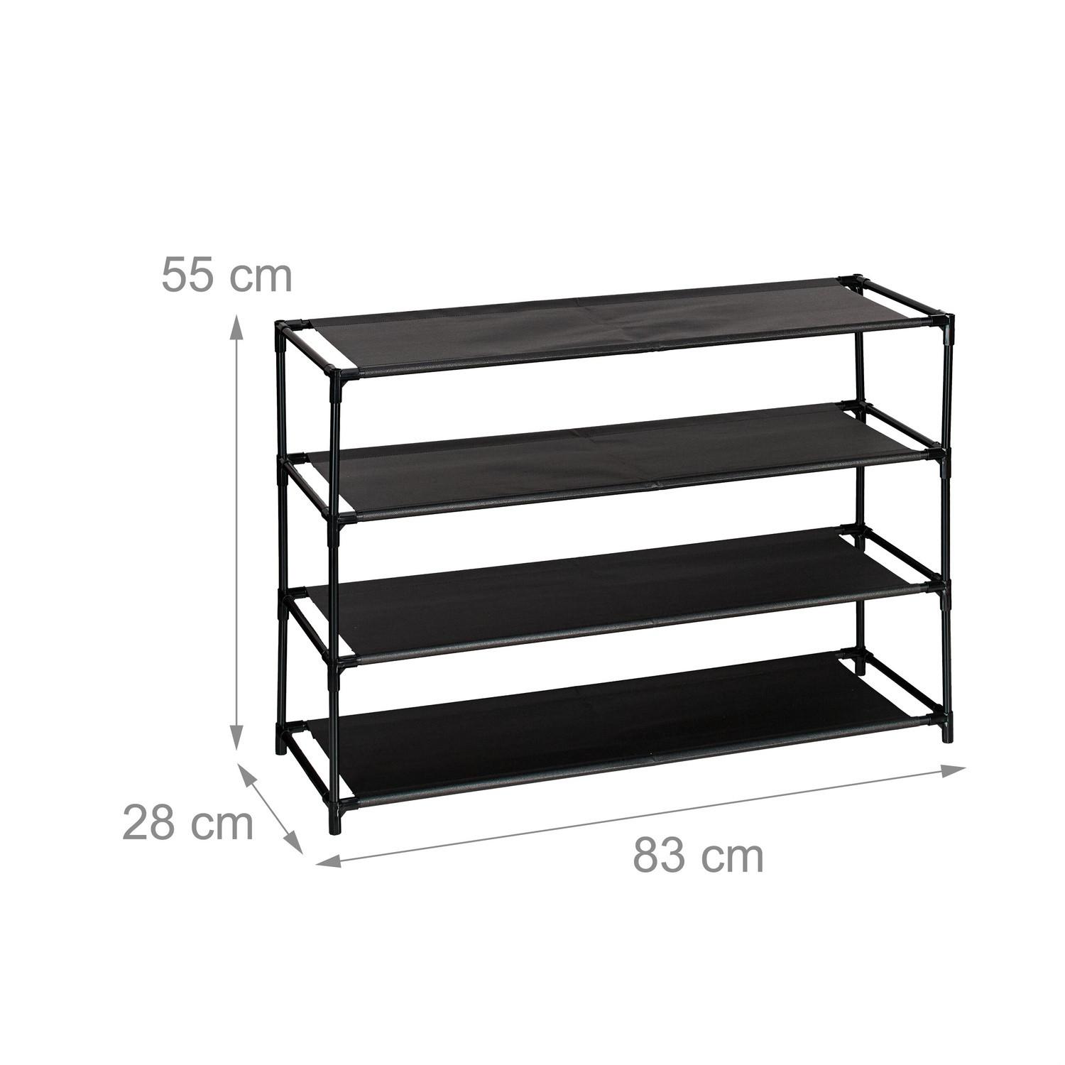 Northix Ripiano per scarpe con ripiani in tessuto  