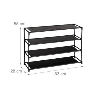 Northix Ripiano per scarpe con ripiani in tessuto  