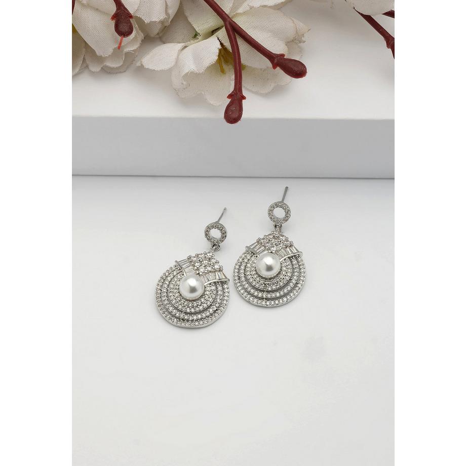 AVANT-GARDE PARIS  Perlmutt-Strahlende Tropfenohrringe 