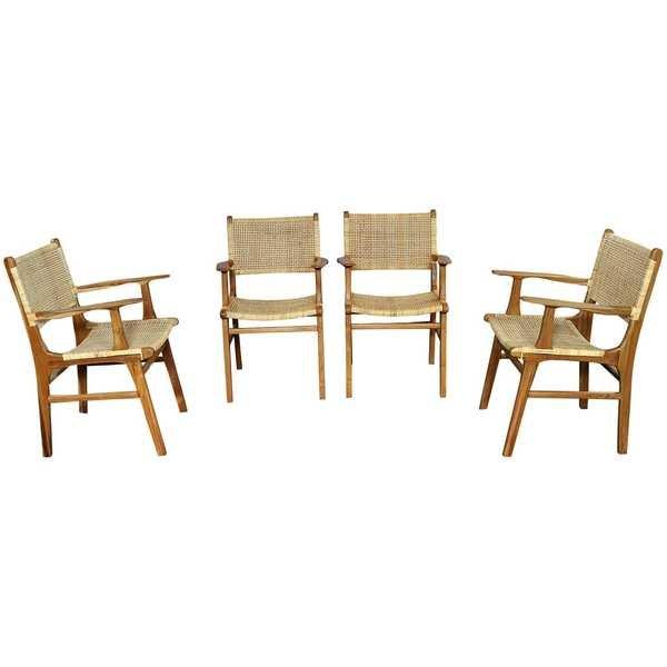 mutoni Poltrona rattan teak naturale  