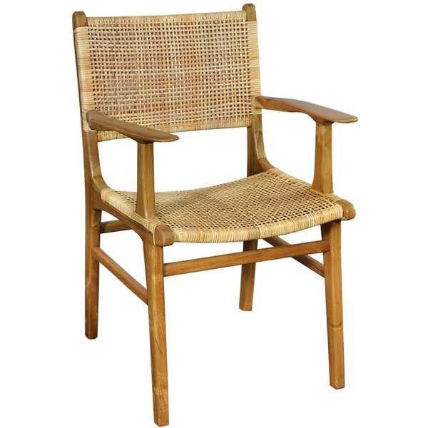 mutoni Poltrona rattan teak naturale  