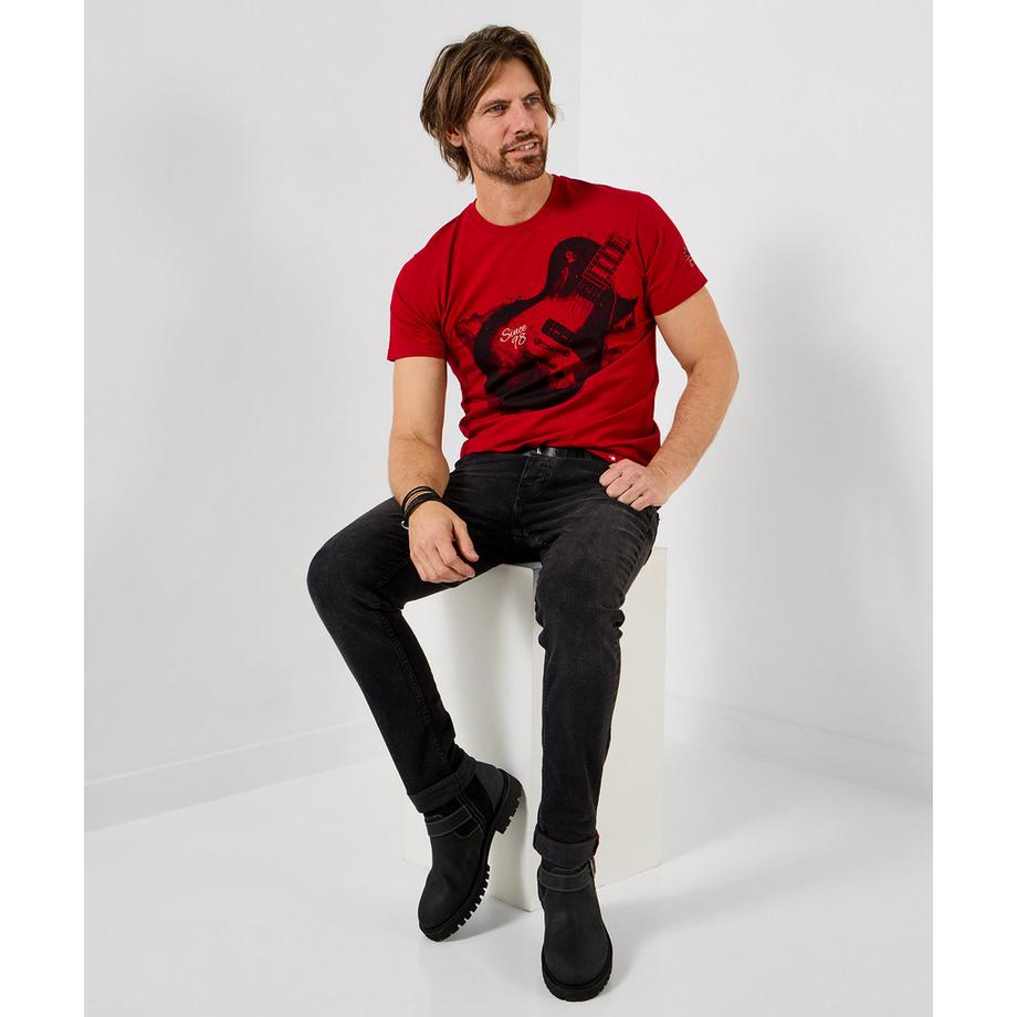 Joe Browns T-Shirt con motivo chitarra effetto acquerello  
