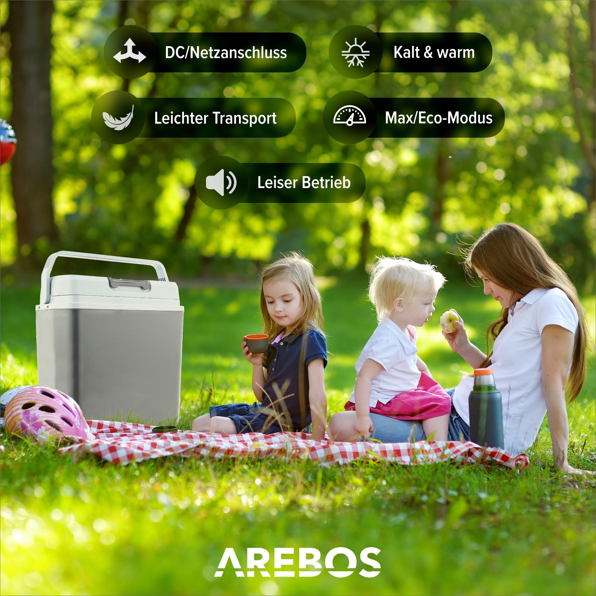 Arebos  Cool box 20L auto termoelettrico frigorifero 12V 230V 