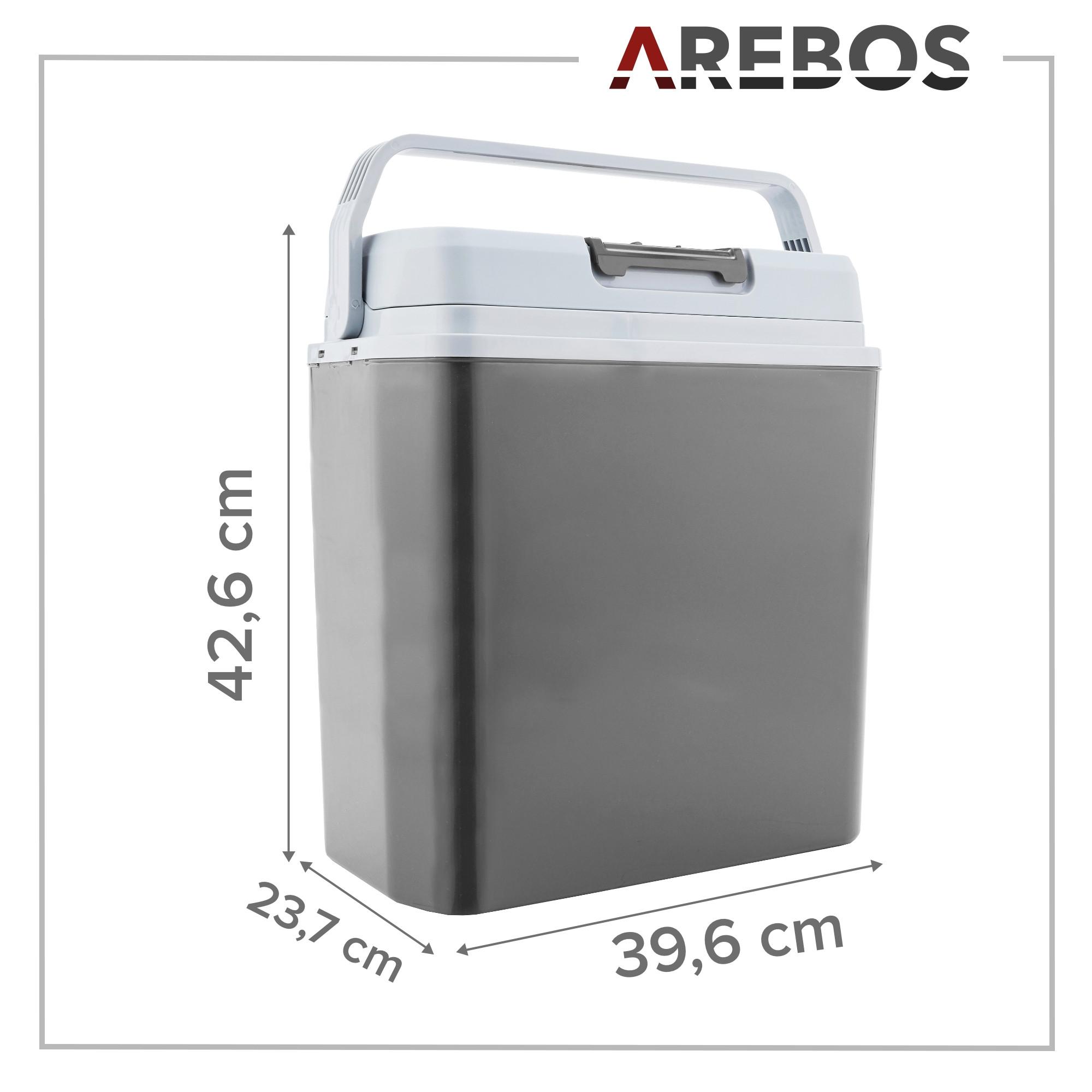 Arebos  Glacière de voiture 20L Glacière thermoélectrique 12V 230V Réfrigérateur 