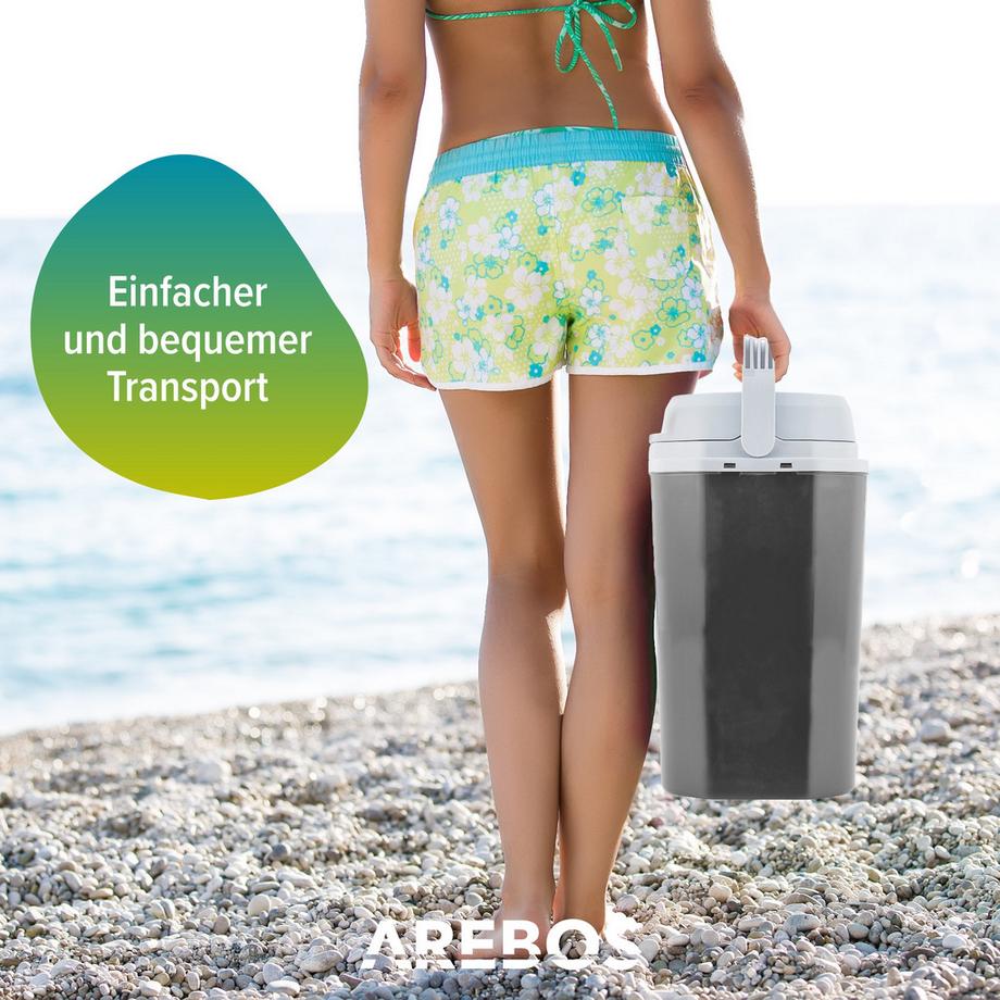 Arebos  Glacière de voiture 20L Glacière thermoélectrique 12V 230V Réfrigérateur 