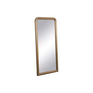 Vente-unique Miroir style vintage en bois de paulownia - L. 80 x H. 180 cm - Doré effet laiton- HELOISE  