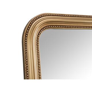 Vente-unique Miroir style vintage en bois de paulownia - L. 80 x H. 180 cm - Doré effet laiton- HELOISE  