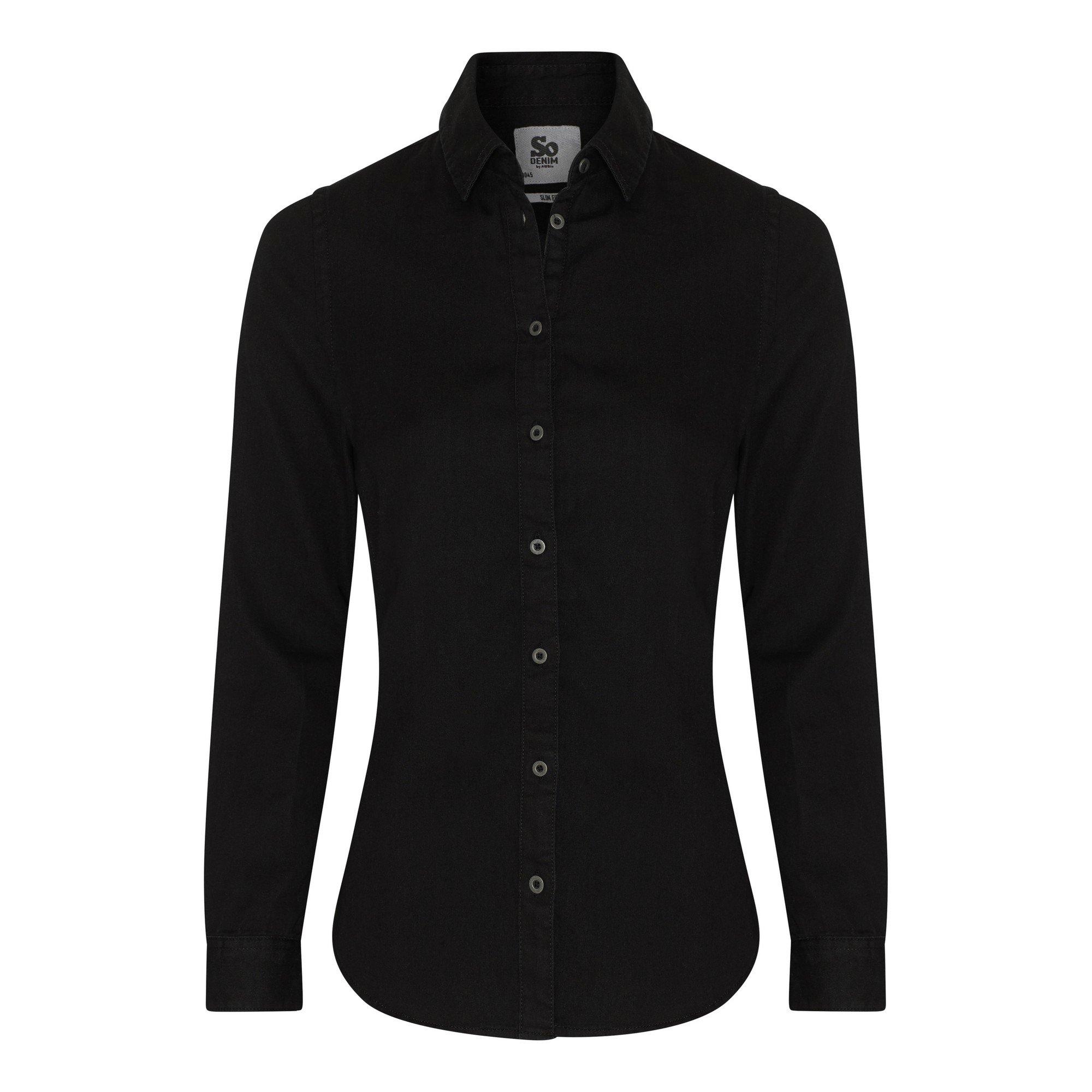 Image of So Denim Jeanshemd Lucy Damen Schwarz L