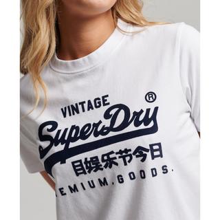 Superdry  T-shirt en coton bio femme  Vintage Logo Scripted Coll 