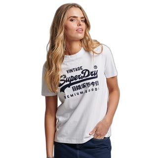 Superdry  T-Shirt aus Bio-Baumwolle Frau  Vintage Logo Scripted Coll 