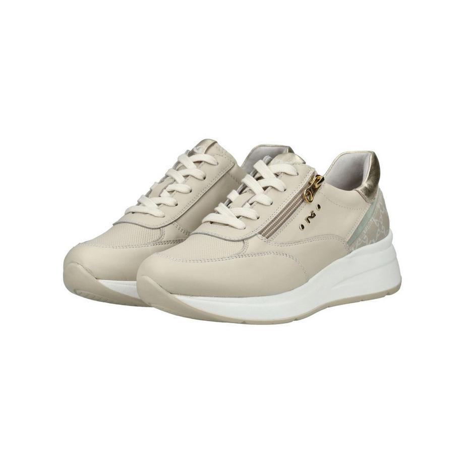 Nero Giardini Sneaker con Cerniera Laterale e Dettagli Metallici  