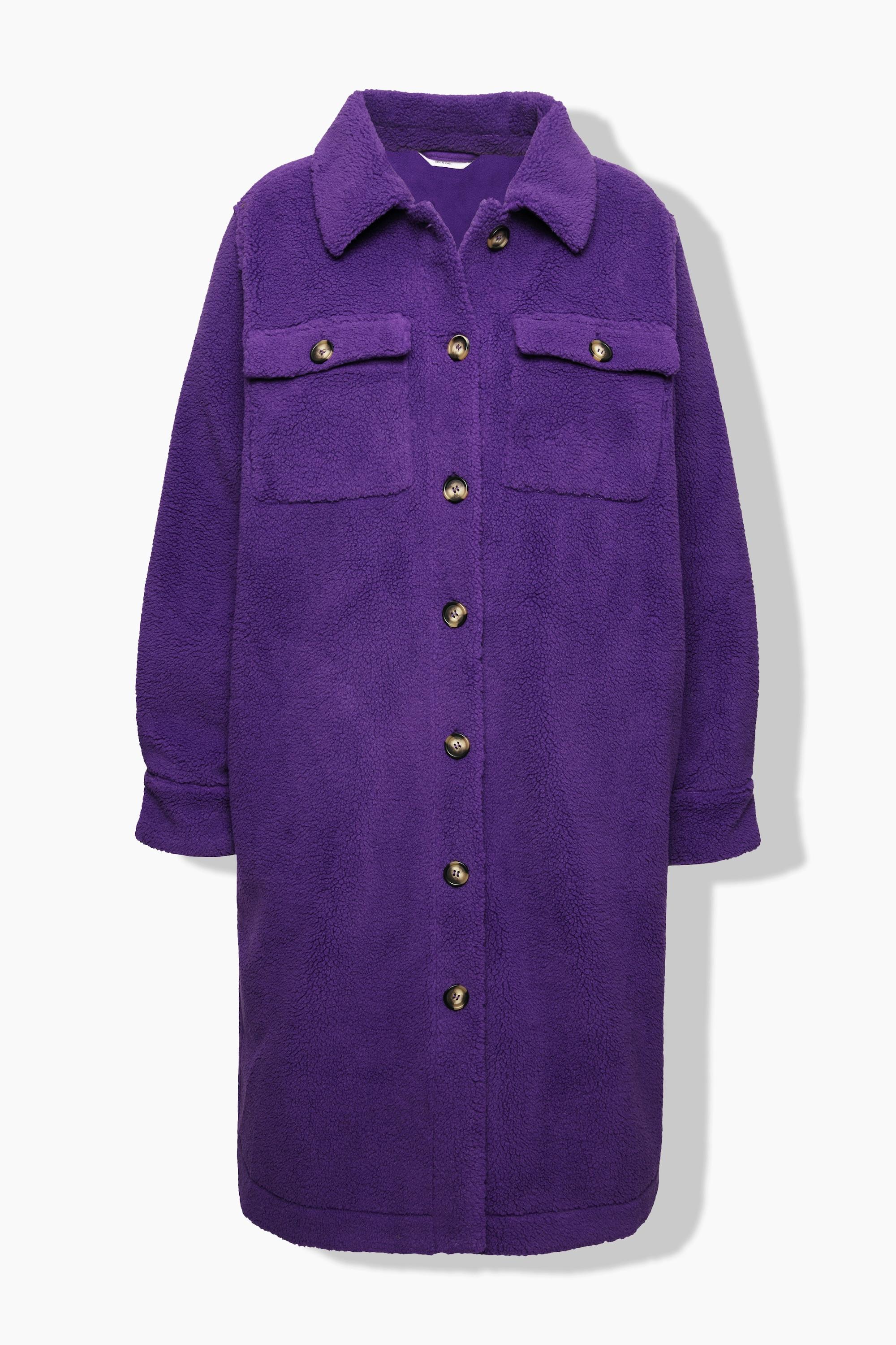 Studio Untold Cappotto Teddy Wide Shape Collo Camicia Maniche Lunghe  