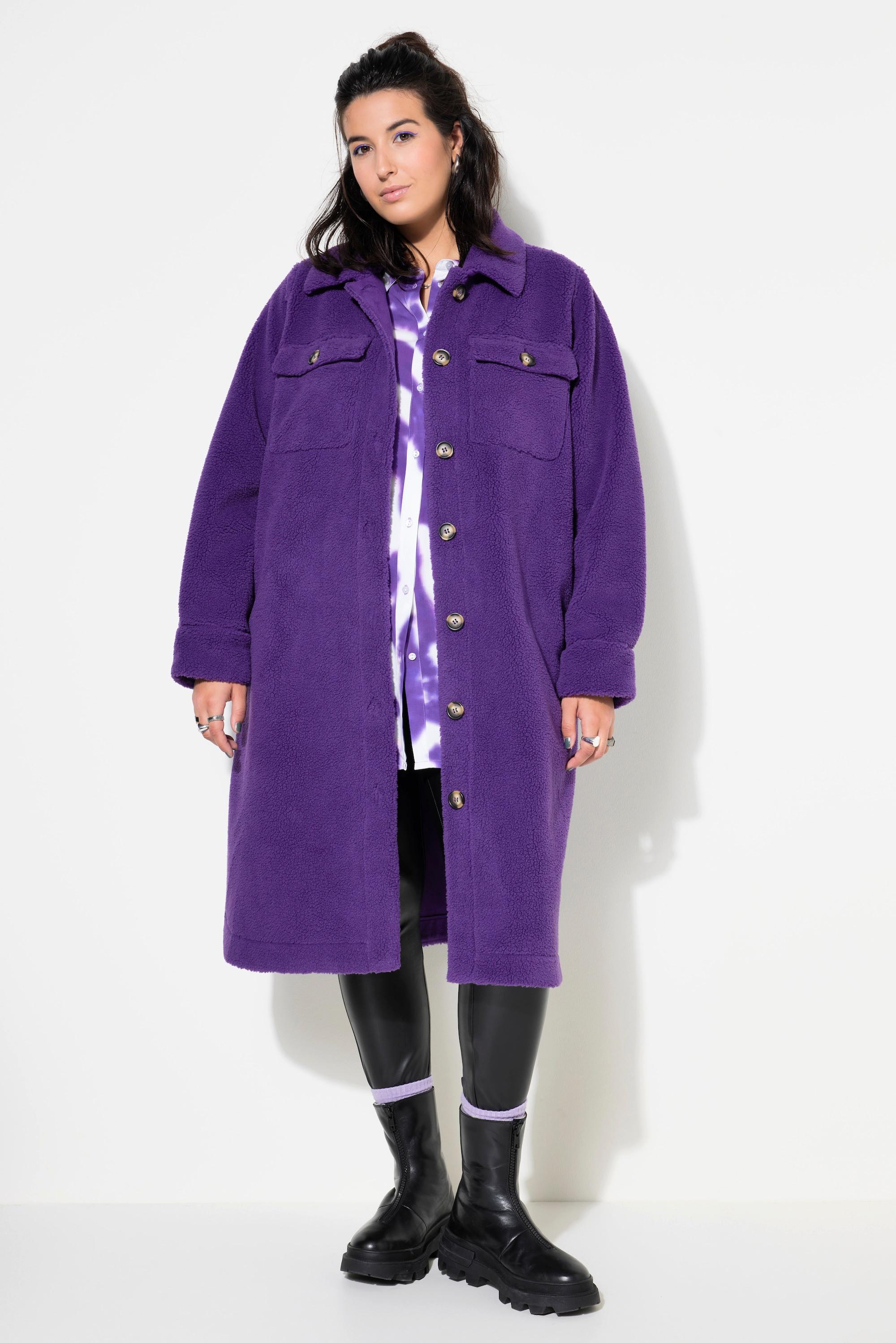 Studio Untold Cappotto Teddy Wide Shape Collo Camicia Maniche Lunghe  