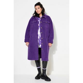 Studio Untold Cappotto Teddy Wide Shape Collo Camicia Maniche Lunghe  