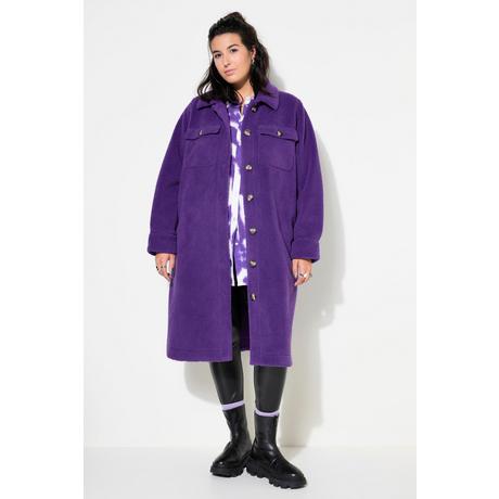 Studio Untold Cappotto Teddy Wide Shape Collo Camicia Maniche Lunghe  