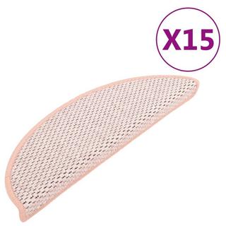 VidaXL Tapis d'escalier autocollants 15 pcs tissu  