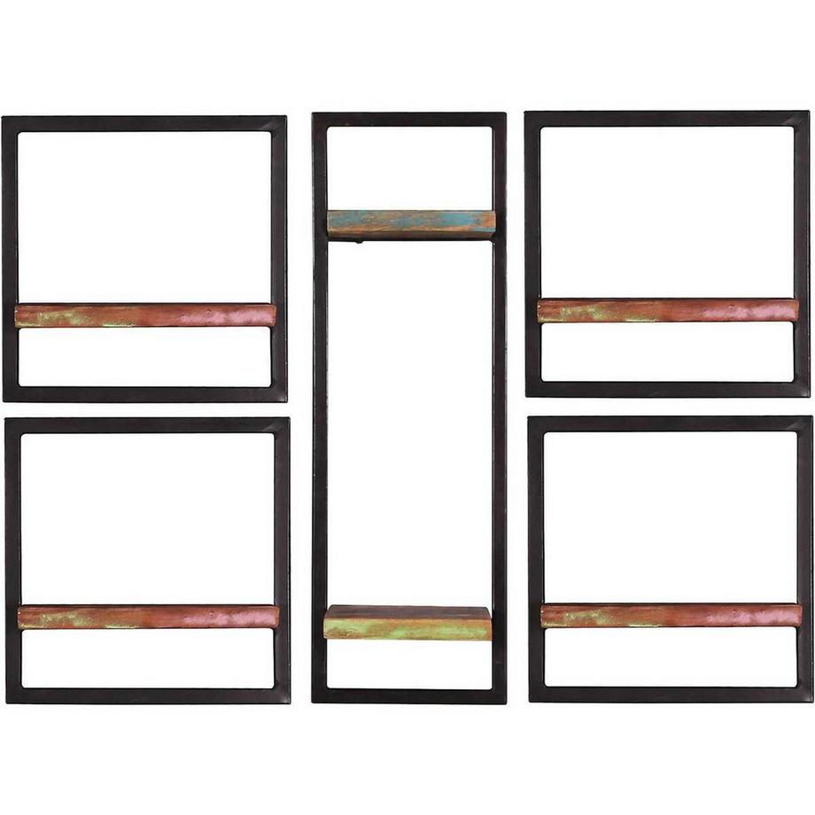 Wandregal River bunt 105x25x75 (5-tlg)