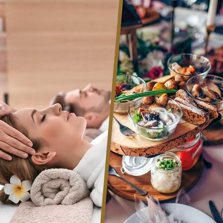 Smartbox  Entspannen und geniessen in der Schweiz: 1 Wellness-Moment und 1 Gourmet-Pause für 2 - Geschenkbox 