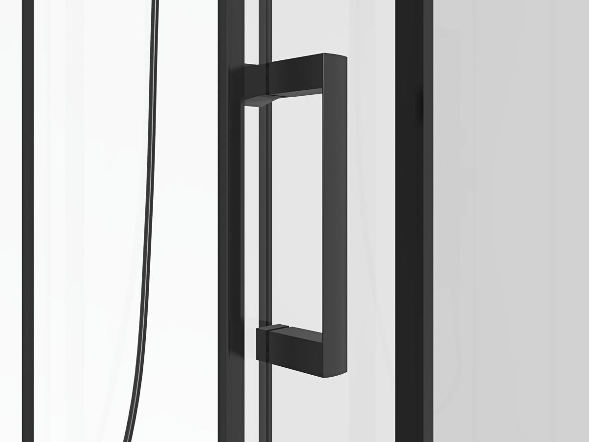 SHOWER DESIGN Rechteckige Duschkabine mit Hydromassage - Beidseitige Installation - 110 x 80 x 215 cm - SULIPA  