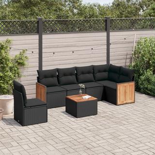 VidaXL Ensemble de canapés de jardin rotin synthétique  